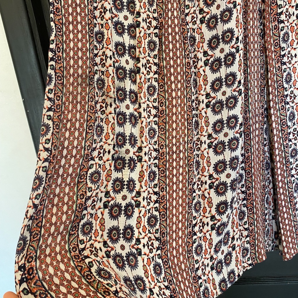 Colorful Maxi Skirt with high side slits - Picture 2 of 7